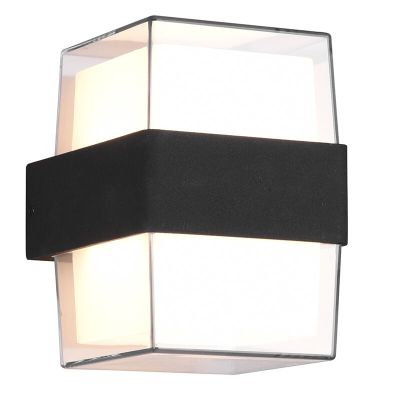 Candeeiro para exterior moderno antracite, Yeliz, 10W, LED 3000K, IP54