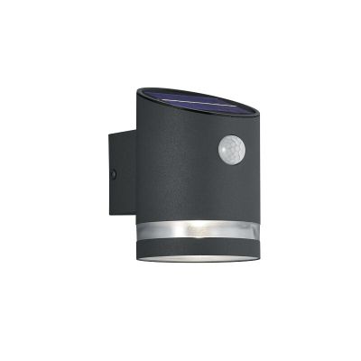 Candeeiro de parede exterior com sensor de movimento moderno antracite, Suzan, 3W, LED 3000K, IP44