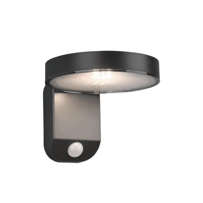 Candeeiro de parede exterior com sensor de movimento moderno antracite, Sunny, 4,5W, LED 3000K, IP44