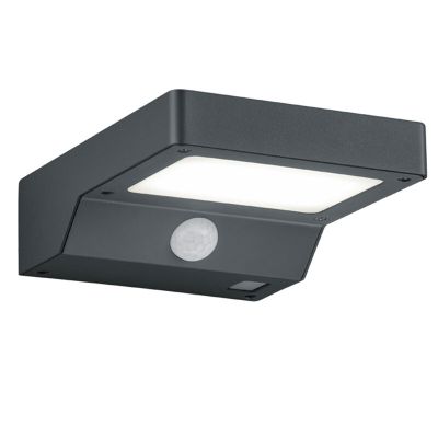 Candeeiro de parede exterior com sensor de movimento moderno antracite, Sunita, 4,8W, LED 3000K, IP44
