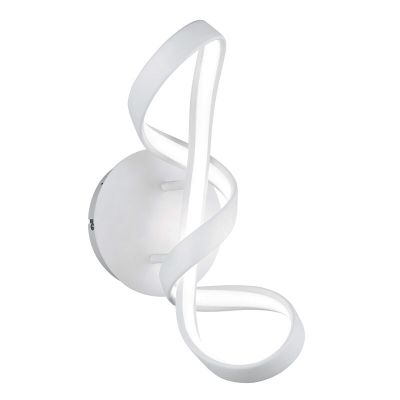 Aplique de parede design branco, Renso, 18W, LED 4000K, regulável em 3 níveis