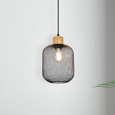 Candeeiro suspenso vintage preto, Cristel