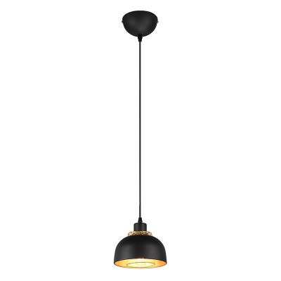 Candeeiro suspenso industrial preto, Sylvano