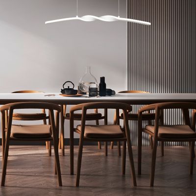 Candeeiro suspenso design branco, Quirinus, 18W, LED 4000K
