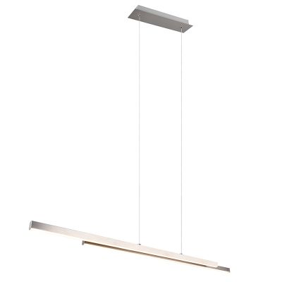 Candeeiro suspenso moderno níquel, Sangeeta, 22W, LED 3000K