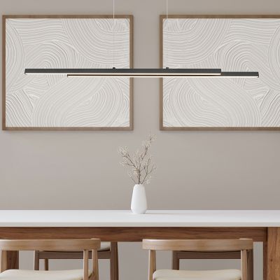 Candeeiro suspenso moderno preto, Sangeeta, 22W, LED 3000K