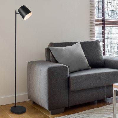 Candeeiro de pé moderno preto, Suraya, 4,5W, LED 3000K, com dimmer tátil