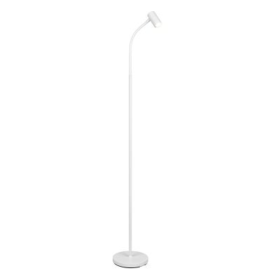 Candeeiro de pé moderno branco, Suradj, com interruptor