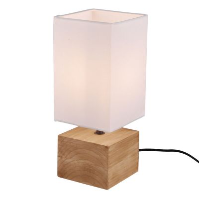 Candeeiro de mesa moderno castanho, Job, com interruptor