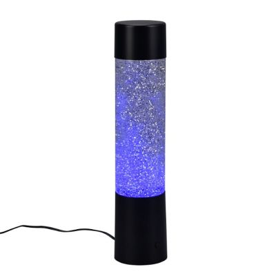 Candeeiro de mesa moderno preto, Umar, 1W, LED RGB, com interruptor