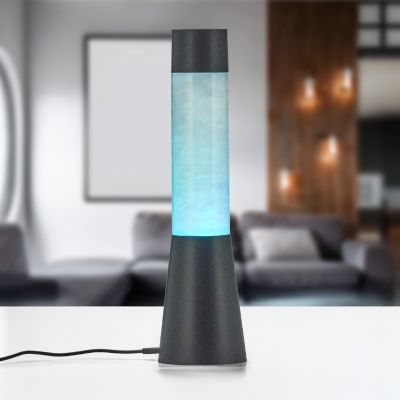 Candeeiro de mesa quarto infantil moderno preto, Remigius, com interruptor