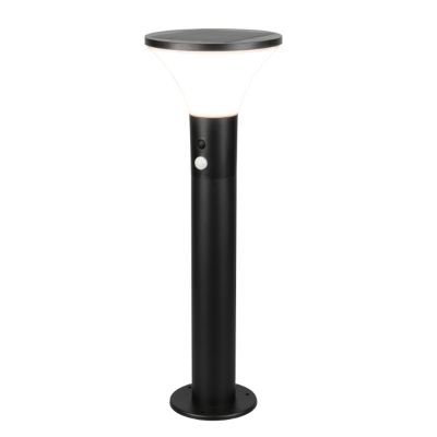 Candeeiro de pé exterior solar moderno preto, Nebahat, 3W, LED 4000K, IP44