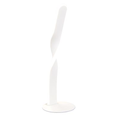 Candeeiro de mesa design branco, Quirinus, 10W, LED 4000K, com interruptor