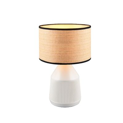 Candeeiro de mesa de cerâmica branco, Shivam