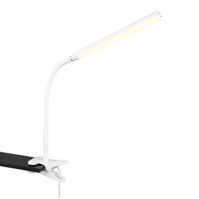 Candeeiro com mola moderno branco, Rommert, 5W, LED ajustável de branco quente a branco frio, com dimmer tátil