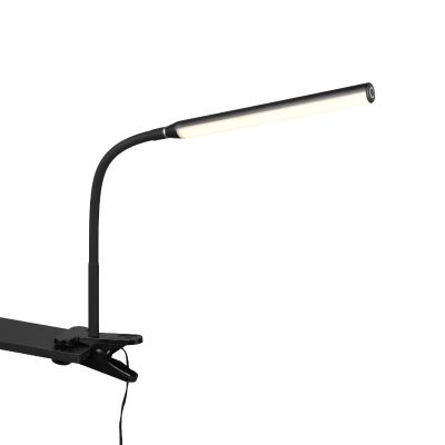 Candeeiro com mola moderno preto, Rommert, 5W, LED ajustável de branco quente a branco frio, com dimmer tátil