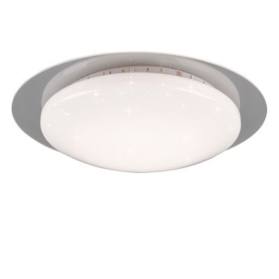 Plafon moderno branco, Suzy, 13W, LED RGBW, com comando à distância