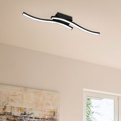 Plafon moderno preto, Go, 5W, LED 3000K