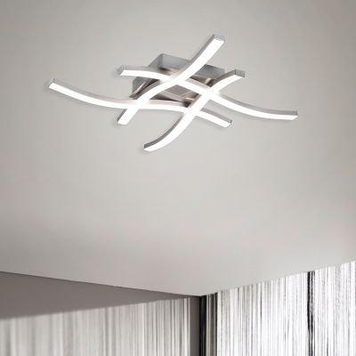 Candeeiro de teto moderno níquel, Go, 5W, LED 4000K