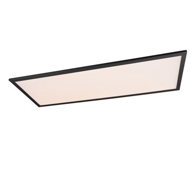 Plafon moderno preto, Marlise, 33,5W, LED ajustável de branco quente a branco frio, com comando à distância