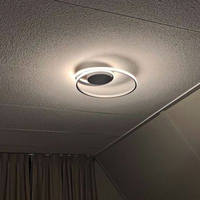 Plafon moderno branco, Sassandra, 22W, LED 3000K, regulável em 3 níveis