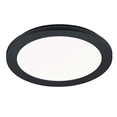 Candeeiro de teto para casa de banho moderno preto, Gistrup, 15W, LED 3000K, IP44