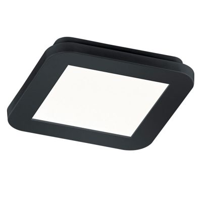 Candeeiro de teto para casa de banho moderno preto, Gistrup, 10W, LED 3000K, IP44