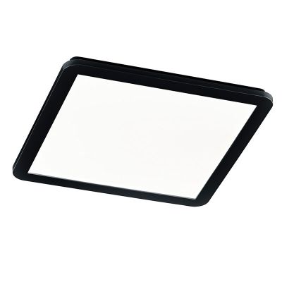 Candeeiro de teto para casa de banho moderno preto, Gistrup, 24W, LED 3000K, IP44