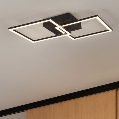 Plafon moderno preto, Margaux, 20W, LED 3000K