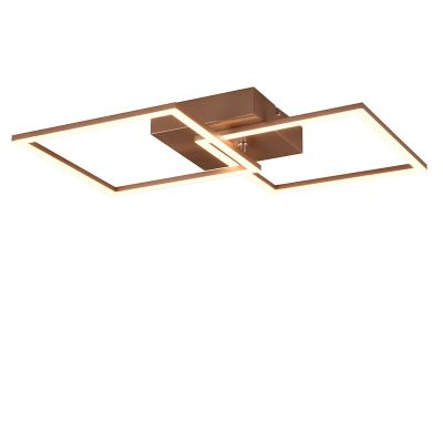 Plafon moderno castanho, Margaux, 20W, LED 3000K