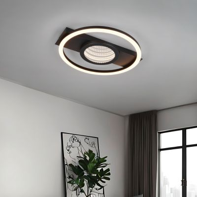 Candeeiro de teto moderno preto, Sandhia, 16W, LED 3000K
