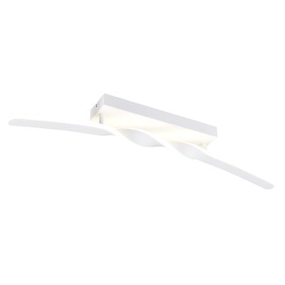 Candeeiro de teto design branco, Quirinus, 18W, LED 4000K