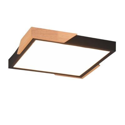 Plafon moderno preto, Selinde, 20W, LED 3000K, regulável em 3 níveis