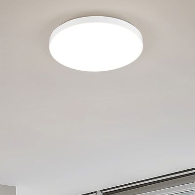 Plafon de plástico branco, Sharde, 18W, LED 4000K, IP44