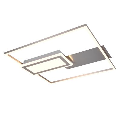 Plafon design níquel, Shun, 32W, LED ajustável de branco quente a branco frio