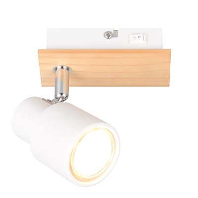 Foco de parede moderno branco, Rajeev, com interruptor