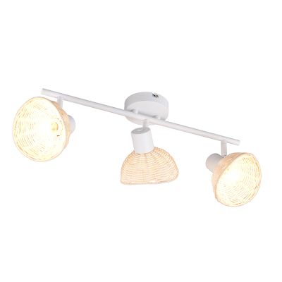 Aplique de parede de rattan castanho, Sijmen
