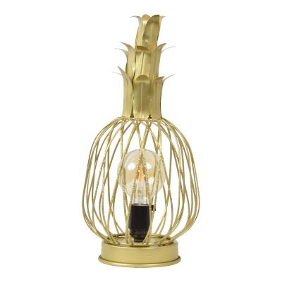 Candeeiro de mesa dourado industrial, Keri