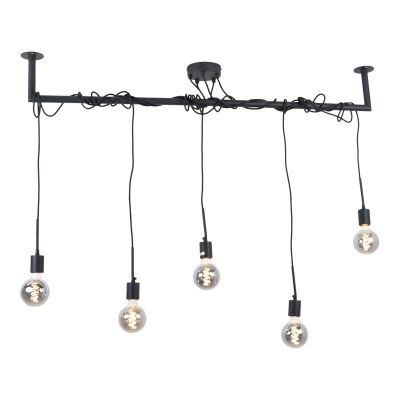 Candeeiro suspenso preto industrial, Kester