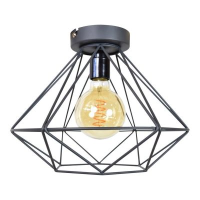 Candeeiro de teto preto industrial, Merlon