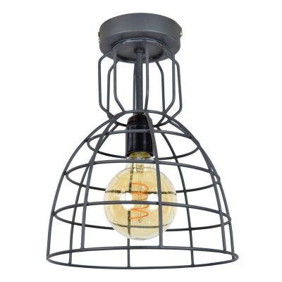 Candeeiro de teto preto industrial, Dexter
