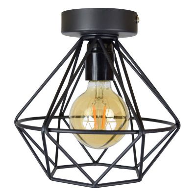 Candeeiro de teto preto industrial, Merlon