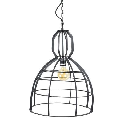 Candeeiro suspenso preto industrial, Lewis