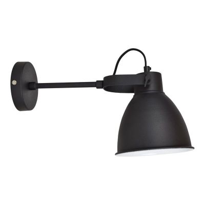 Aplique de parede preto industrial, Locker