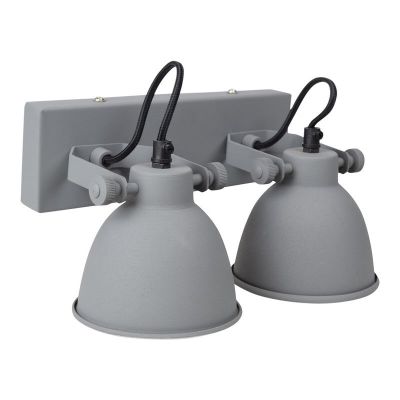 Aplique de parede cinzento industrial, Redon