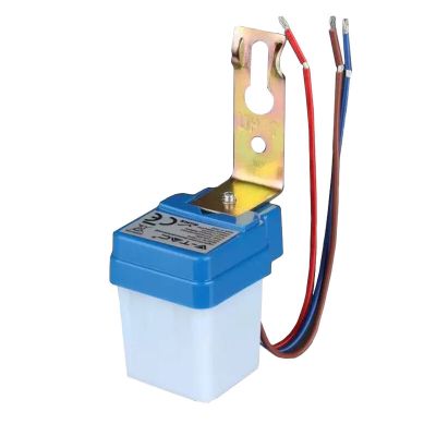 Sensor crepuscular branco Kely, poliéster, IP44