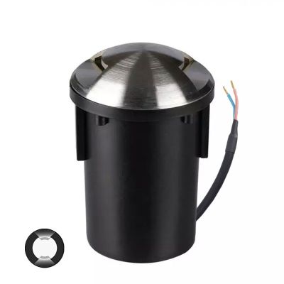 Foco de encastrar para o chão prateado moderno, Marcus, IP67