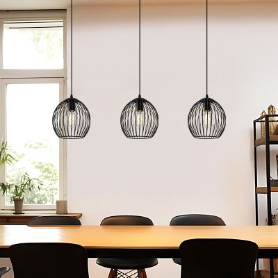 Candeeiro suspenso preto industrial, Wiro