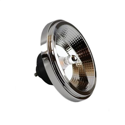 Lâmpada LED GU10 Olucia, AR111, preta, 12W, dimerizável a quente