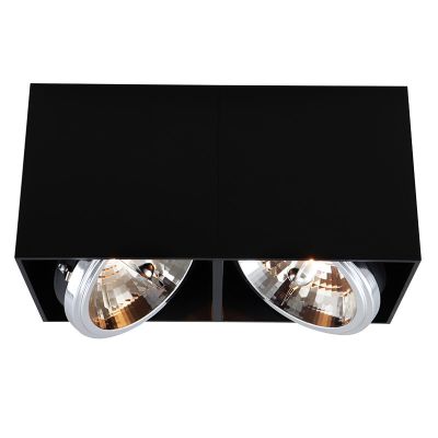 Aplique de teto preto moderno, Harup